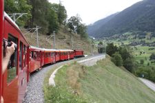 Extrazug MGBahn historic von Brig nach Oberwald, gezogen von der HGe 4/4 Nr. 36
