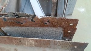 Rostschäden am Kohlekasten
