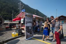 Info und Verkaufststand der Projektgruppe RHAETIA