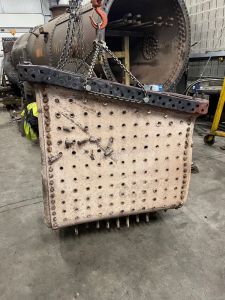 Die kupferne Feuerbüchse der RHAETIA, wie man sie sonst nie sieht