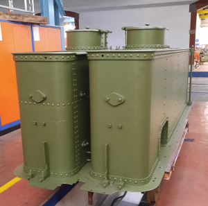 Die aufgearbeiteten Wasserkästen